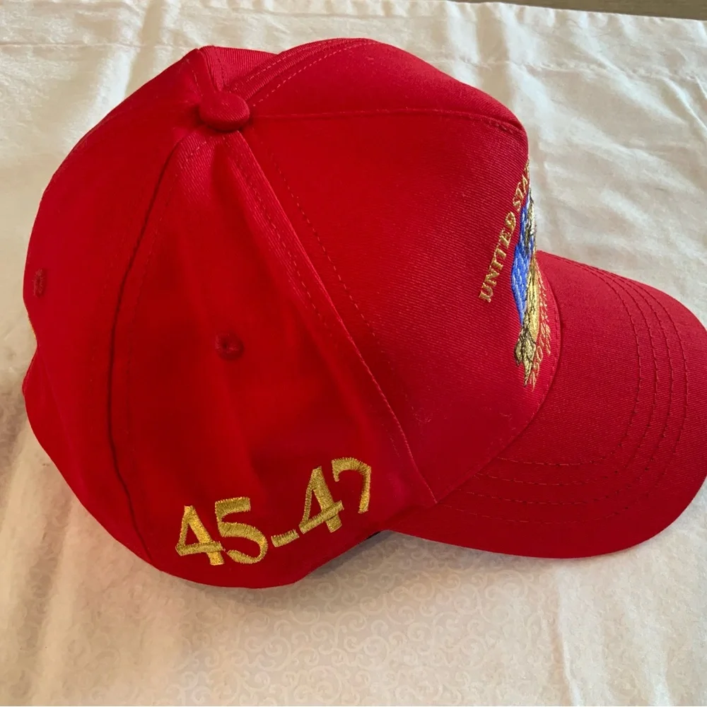 New 2026 Trump 250th Anniversary Hat CF Cali- Fame Headwear 45-47 Red USA